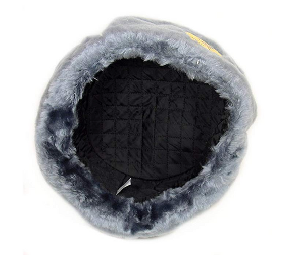 Shapka ushanka, gorro ruso, gris
